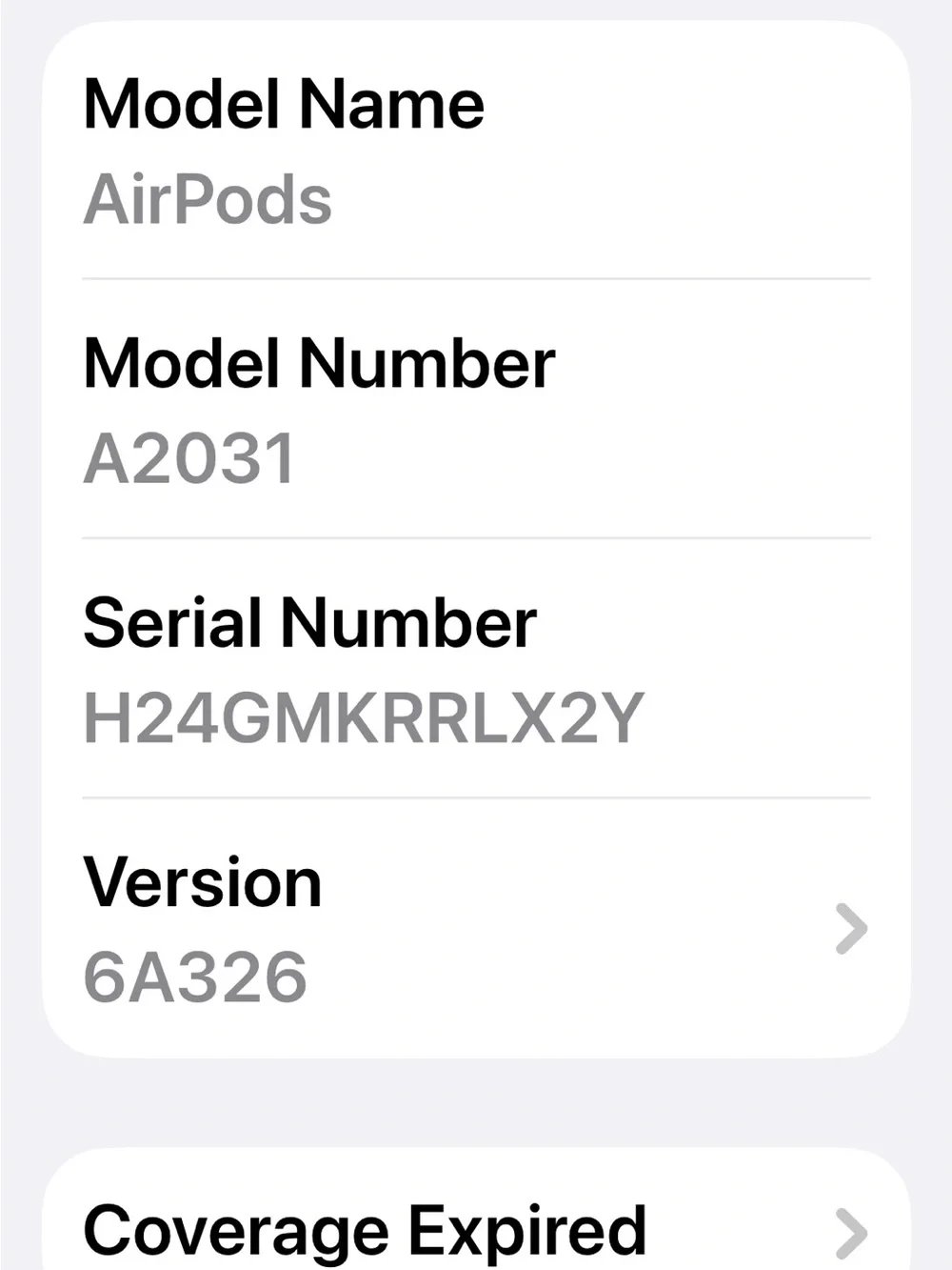 Apple White Earbuds with Charging Case and Lightning Cable model A2031 see descr